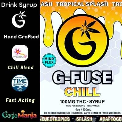 Chill Tropical Splash Liquid Drink Mix (100mg THC, 120ml, 4oz)