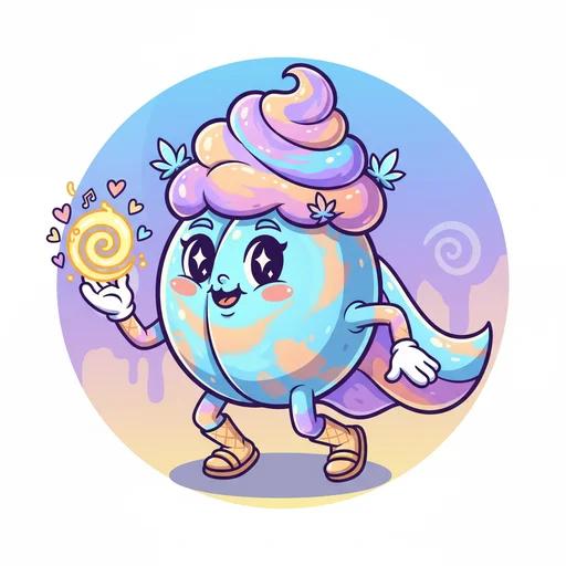 Blue Apricot Sherbert